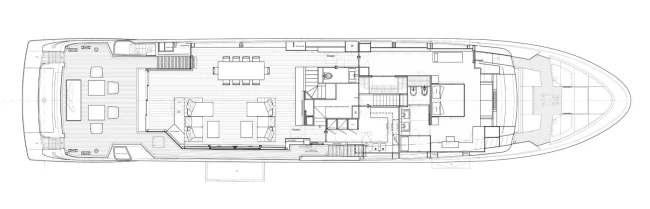 Layout Sanlorenzo SL120 Asymmetric