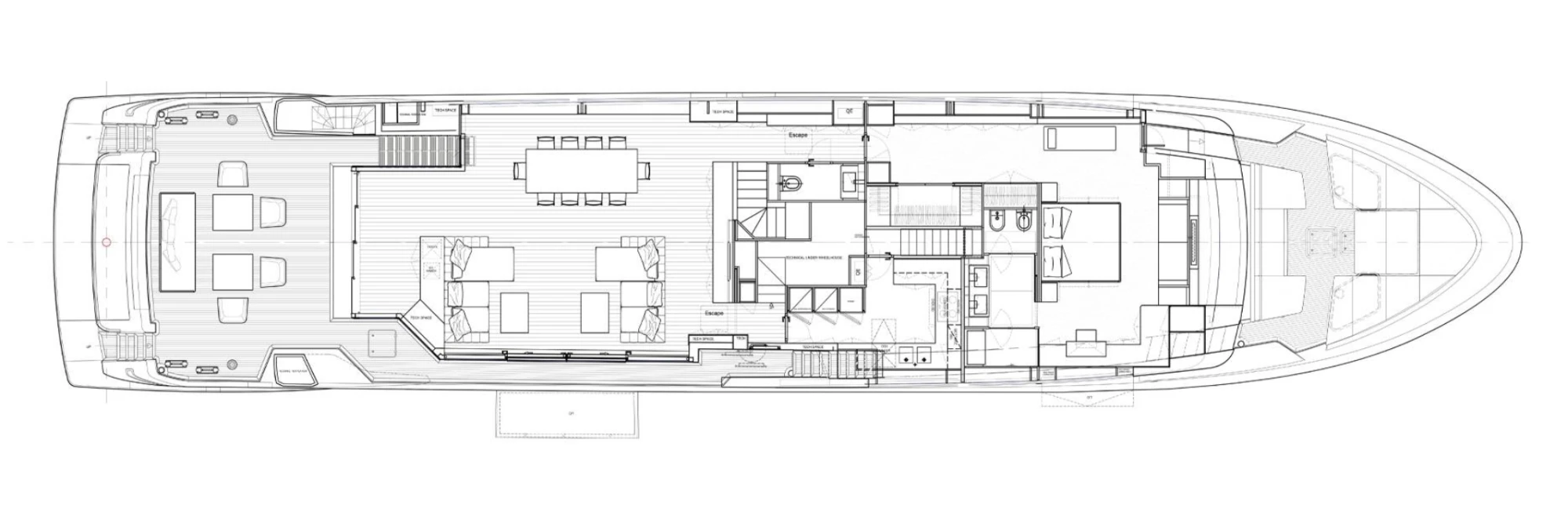Layout Sanlorenzo SL120 Asymmetric