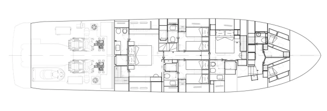 Layout Sanlorenzo SL86 Asymmetric