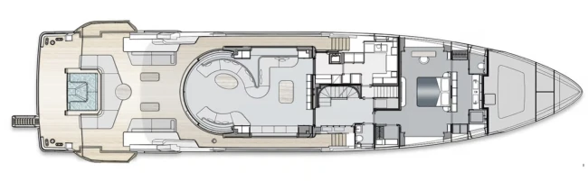 Layout Benetti Yachts Oasis 34M