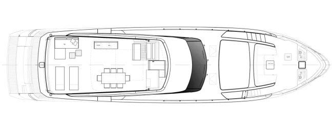 Layout Sanlorenzo SL86 Asymmetric