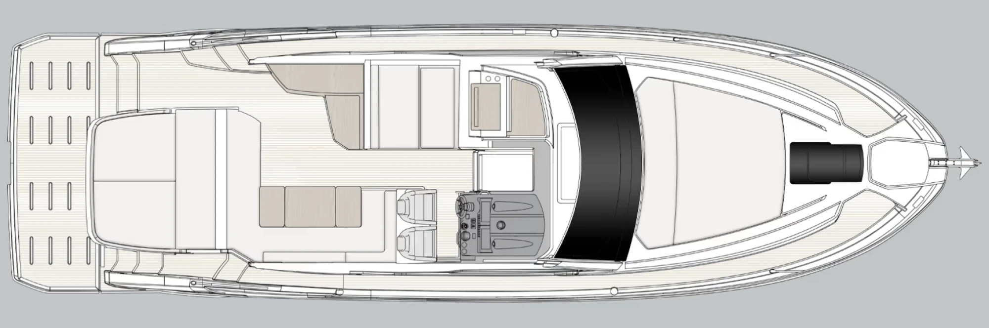 Layout Azimut Atlantis 45