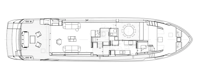 Layout Sanlorenzo SL86 Asymmetric