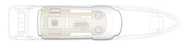Layout Benetti Yachts Class 44M