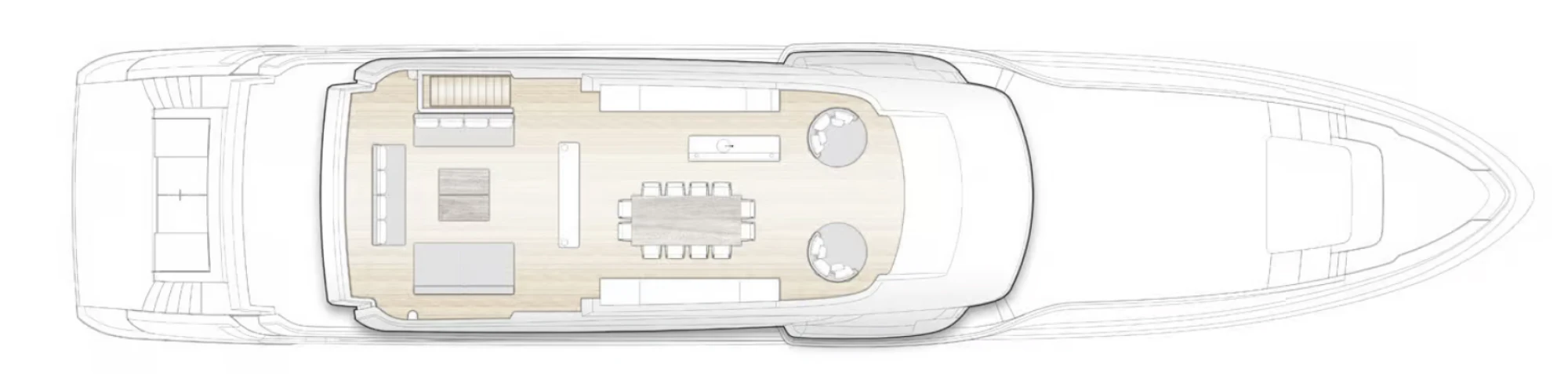 Layout Benetti Yachts Class 44M