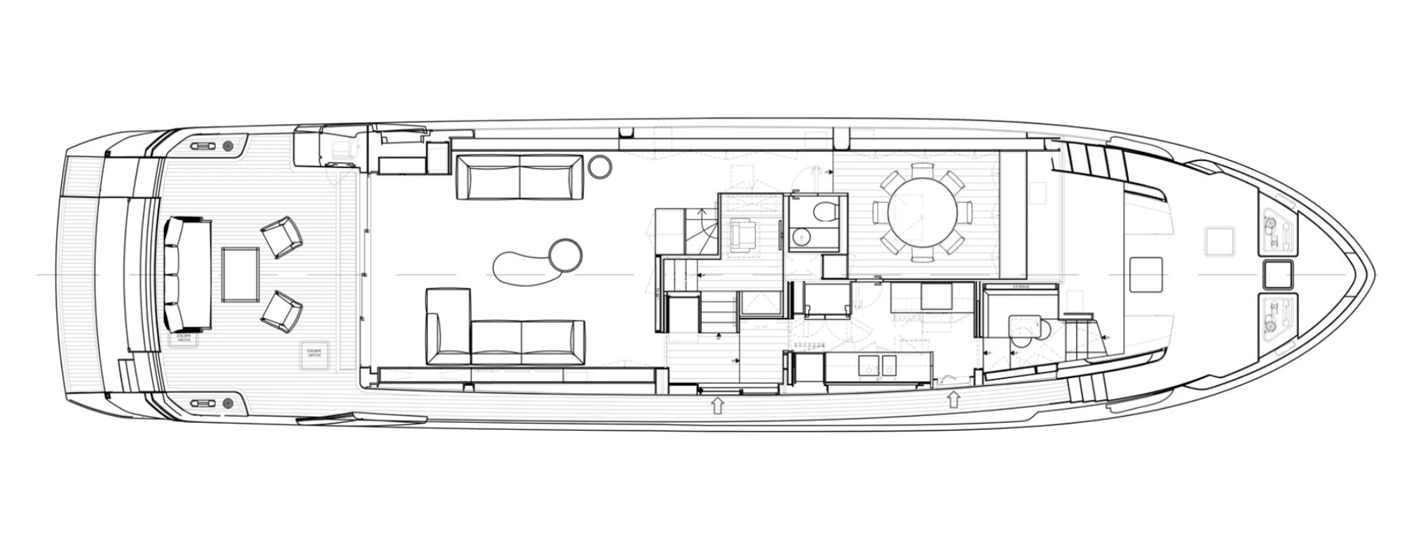 Layout Sanlorenzo SL86 Asymmetric