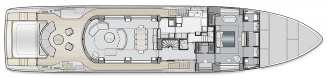 Layout Benetti Yachts Motopanfilo 37M