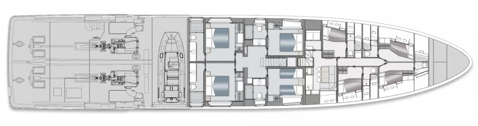 Layout Benetti Yachts Oasis 40M