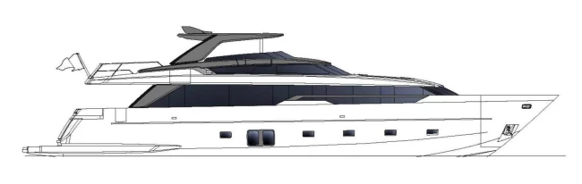 Layout Sanlorenzo SL96 Asymmetric