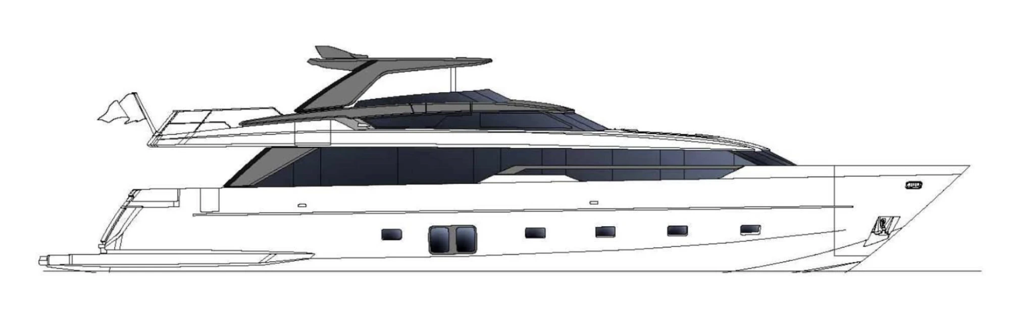 Layout Sanlorenzo SL96 Asymmetric