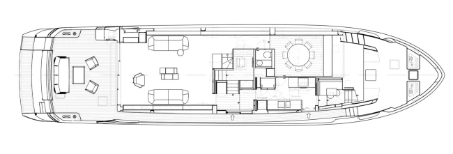 Layout Sanlorenzo SL86 Asymmetric