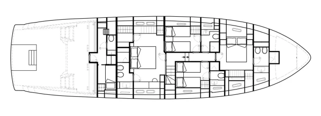 Layout Sanlorenzo SX76
