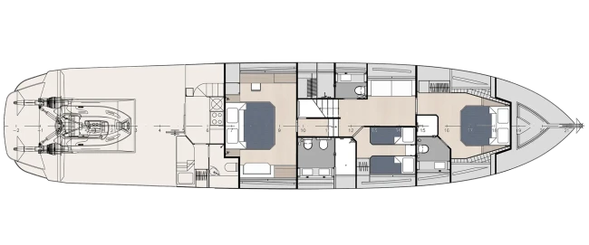 Layout Filippetti Yachts Sport 75