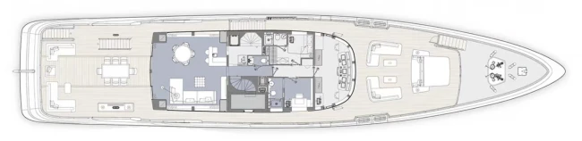 Layout Benetti Yachts B.Now 50M Oasis Deck