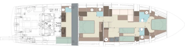 Layout Riva 76' Bahamas Super