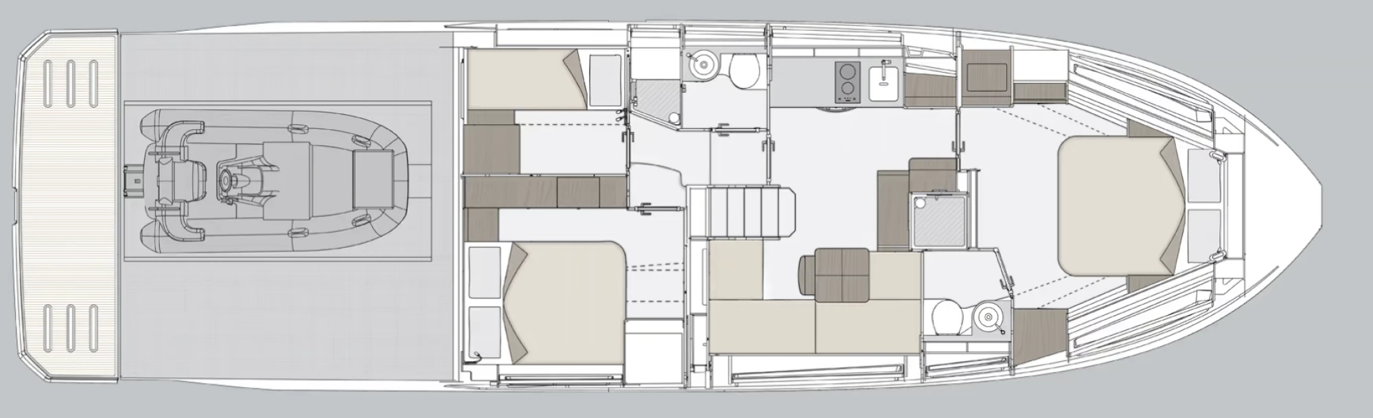 Layout Azimut Atlantis 51