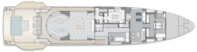 Layout Benetti Yachts Oasis 40M
