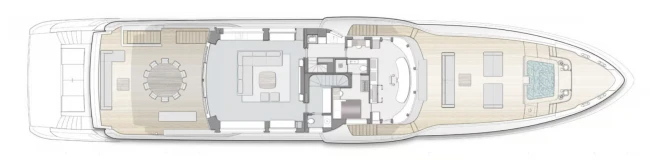 Layout Benetti Yachts Class 44M