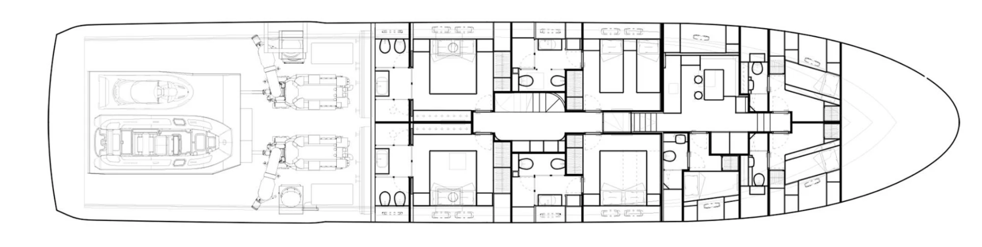 Layout Sanlorenzo SL110 Asymmetric