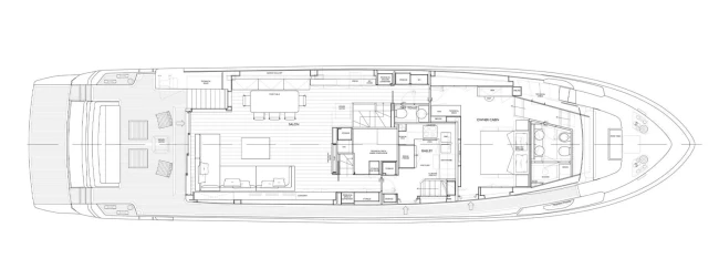 Layout Sanlorenzo SL90 Asymmetric