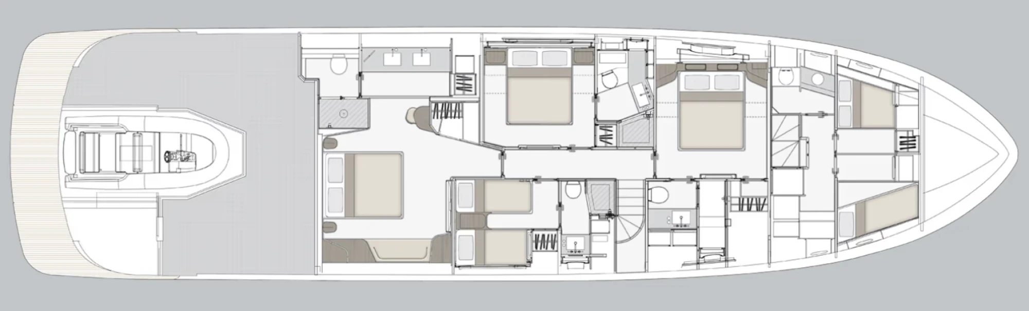 Layout Azimut Magellano 25M