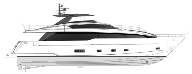Layout Sanlorenzo SL86 Asymmetric